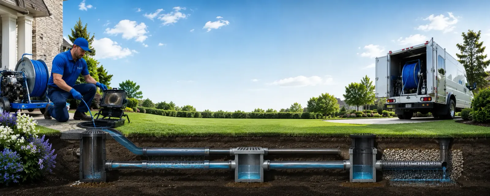 Outdoor drain cleaning information for Cloverdale, OH